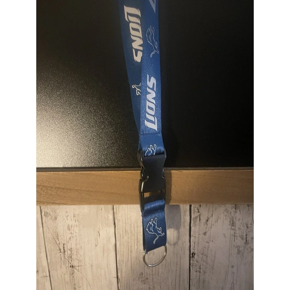 Detroit Lions NFL Blue Lanyard